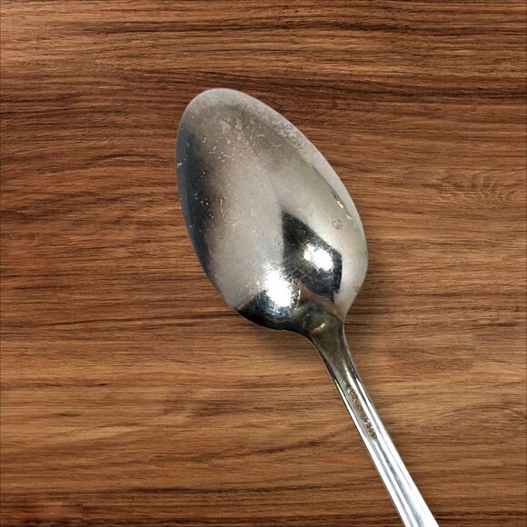 Vintage H&T MFG Co Meadow Flower 1940 Silver‑Plated Teaspoons Set of 12 Antique - Picture 3 of 6